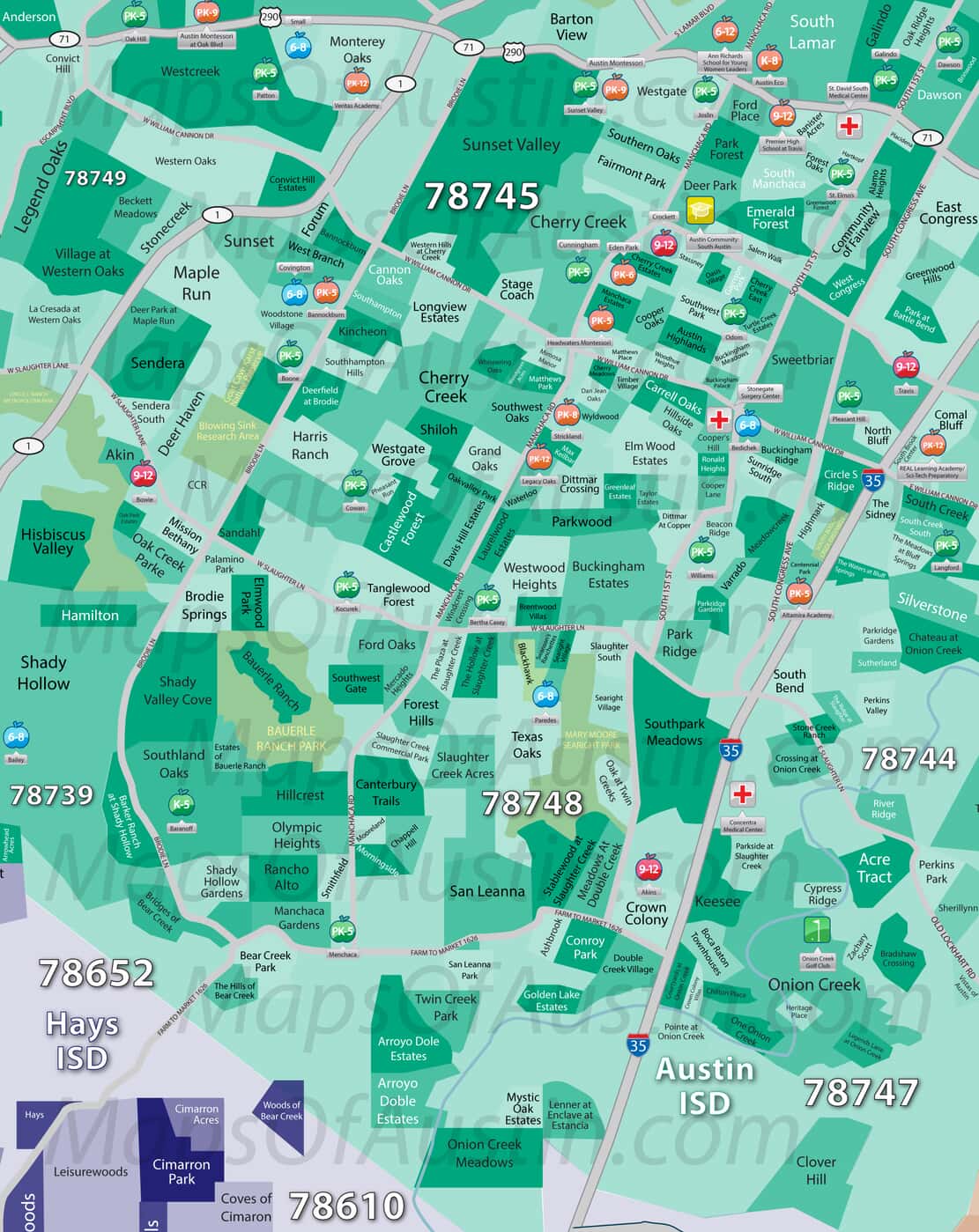 South Austin Tx South Austin Tx Neighborhood Map Maps Of